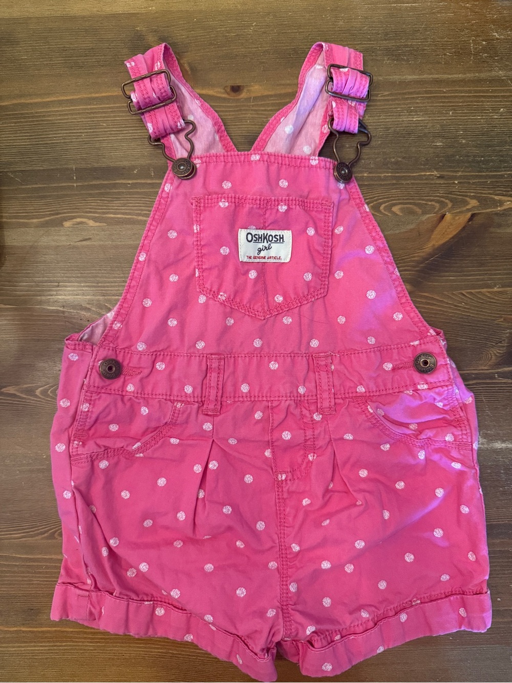 Osh Kosh B'Gosh Vestbak Pink Overall Shorts (24M)